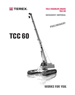 Raupenkrane-Tele Terex Bendini TCC 60