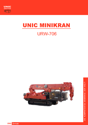 Raupenkrane-Tele UNIC URW-706