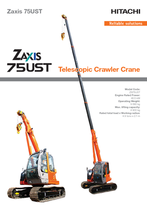 Raupenkrane-Tele Hitachi Sumitomo ZX 75 UST