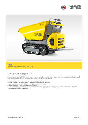 Raupendumper Wacker Neuson DT05
