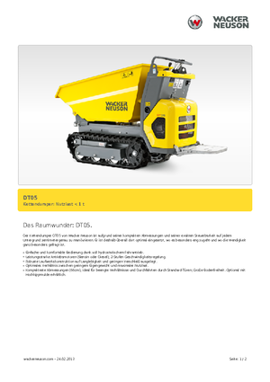 Raupendumper Wacker Neuson DT05