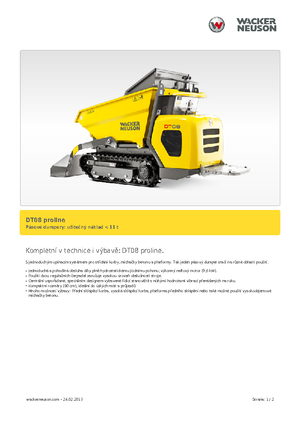 Raupendumper Wacker Neuson DT 08 PL