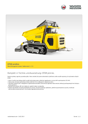 Raupendumper Wacker Neuson DT 08 PL