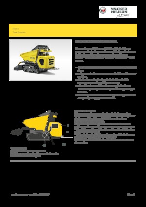 Raupendumper Wacker Neuson DT10