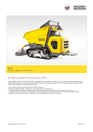 Raupendumper Wacker Neuson DT12