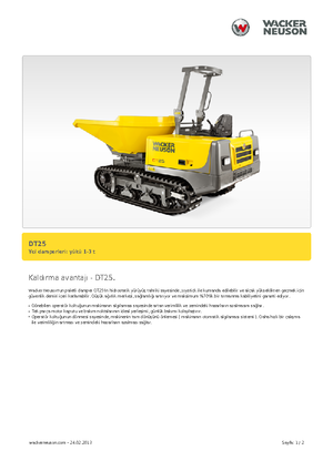Raupendumper Wacker Neuson DT25