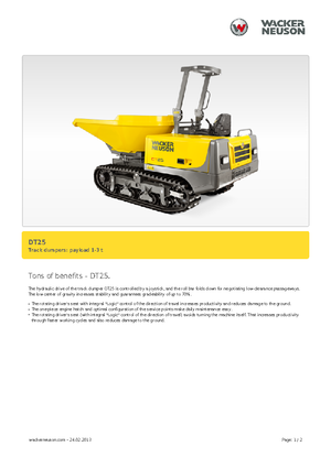 Raupendumper Wacker Neuson DT25