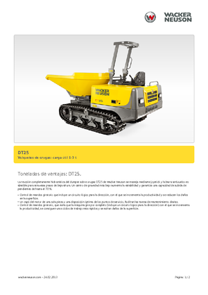 Raupendumper Wacker Neuson DT25