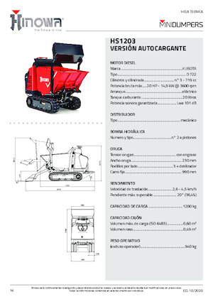 Raupendumper Hinowa HS1203
