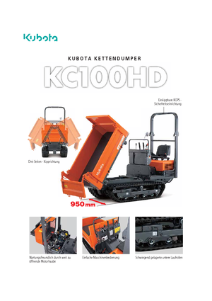 Raupendumper Kubota KC110HD
