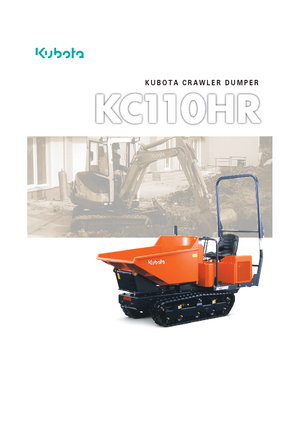 Raupendumper Kubota KC110HR