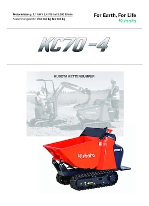 Raupendumper Kubota KC70-4