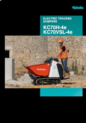 Elektro Raupendumper Kubota KC70H-4e