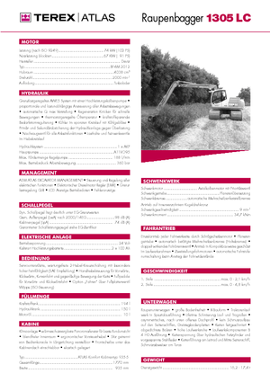 Raupenbagger Atlas 1305 LC