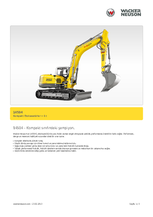 Raupenbagger Wacker Neuson 14504