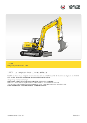 Raupenbagger Wacker Neuson 14504