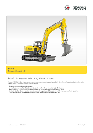 Raupenbagger Wacker Neuson 14504