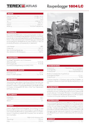 Raupenbagger Atlas 1604 LC Serie 261