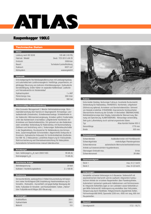 Raupenbagger Atlas 190 LC