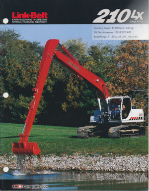 Raupenbagger Link-Belt 210 LX Long Front