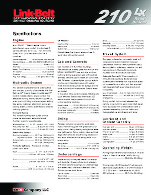 Raupenbagger Link-Belt 210 LX Road Builder