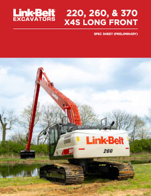 Raupenbagger Link-Belt 220 X4S Long Front