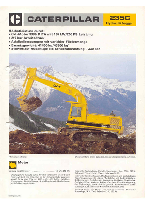 Raupenbagger Caterpillar 235 C