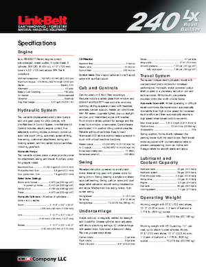 Raupenbagger Link-Belt 240 LX Road Builder