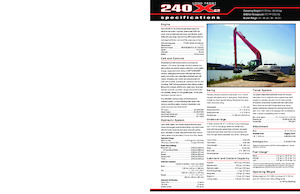 Raupenbagger Link-Belt 240 X2 Long Front