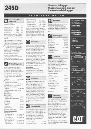 Raupenbagger Caterpillar 245 D
