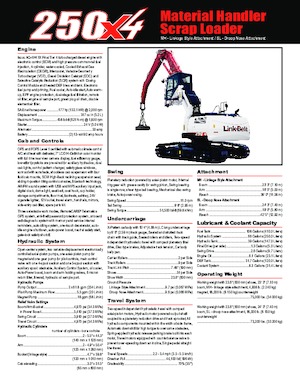 Umschlagmaschinen Link-Belt 250 X4 SL