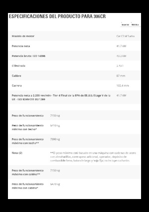 Raupenbagger Caterpillar 306 CR
