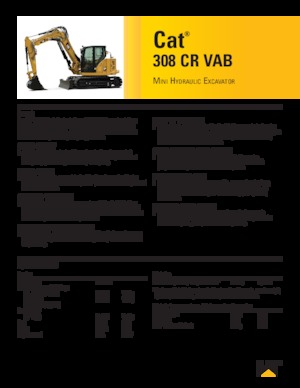Raupenbagger Caterpillar 308 CR VAB