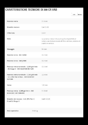 Raupenbagger Caterpillar 308 CR VAB