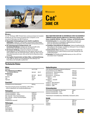 Raupenbagger Caterpillar 308E 2 CR