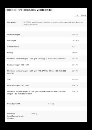 Raupenbagger Caterpillar 309 CR