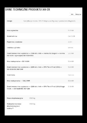 Raupenbagger Caterpillar 309 CR