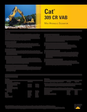 Raupenbagger Caterpillar 309CR VAB