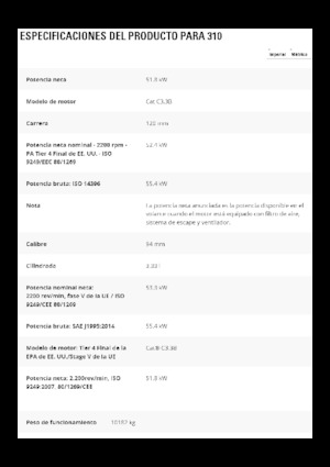 Raupenbagger Caterpillar 310