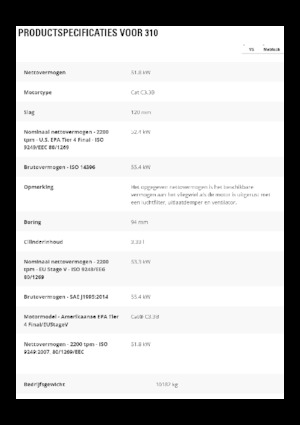 Raupenbagger Caterpillar 310