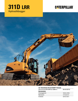 Raupenbagger Caterpillar 311D LRR