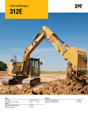 Raupenbagger Caterpillar 312E L