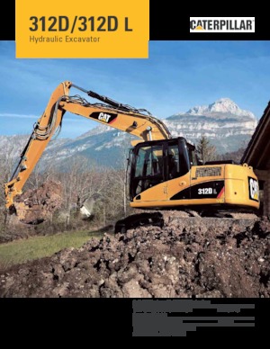 Raupenbagger Caterpillar 312D L