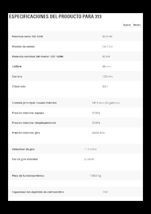 Raupenbagger Caterpillar 313