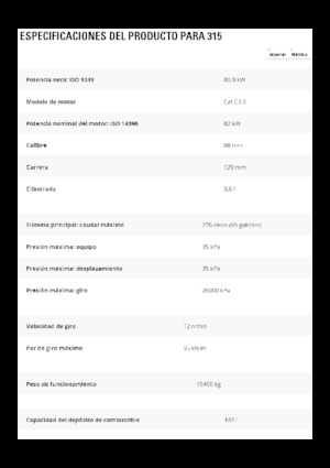 Raupenbagger Caterpillar 315