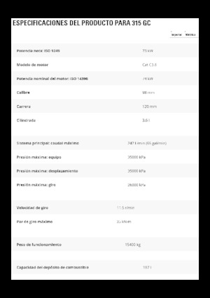 Raupenbagger Caterpillar 315 GC