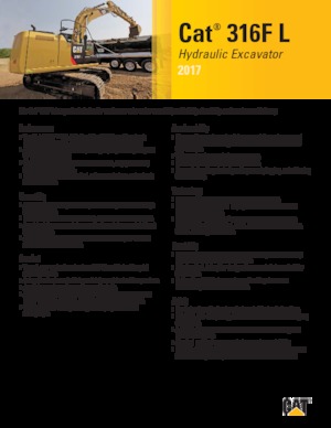 Raupenbagger Caterpillar 316F L