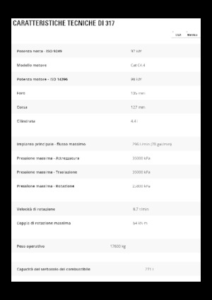 Raupenbagger Caterpillar 317