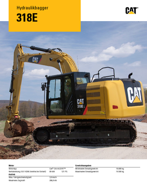 Raupenbagger Caterpillar 318E L