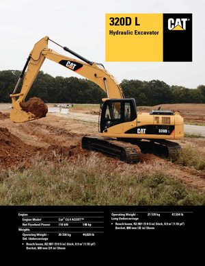 Raupenbagger Caterpillar 320D L